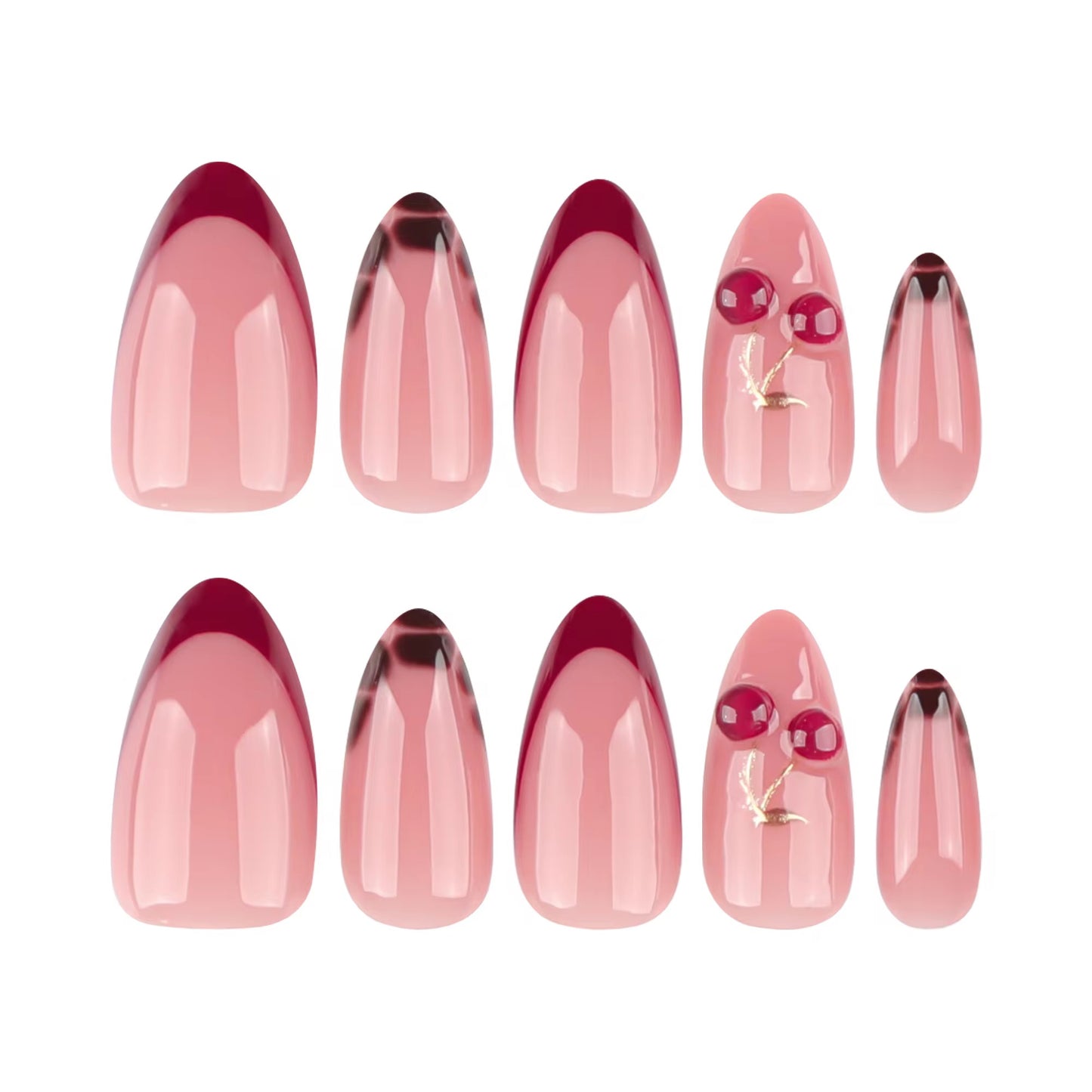 Cherry Amour - Coffret de 24 ongles