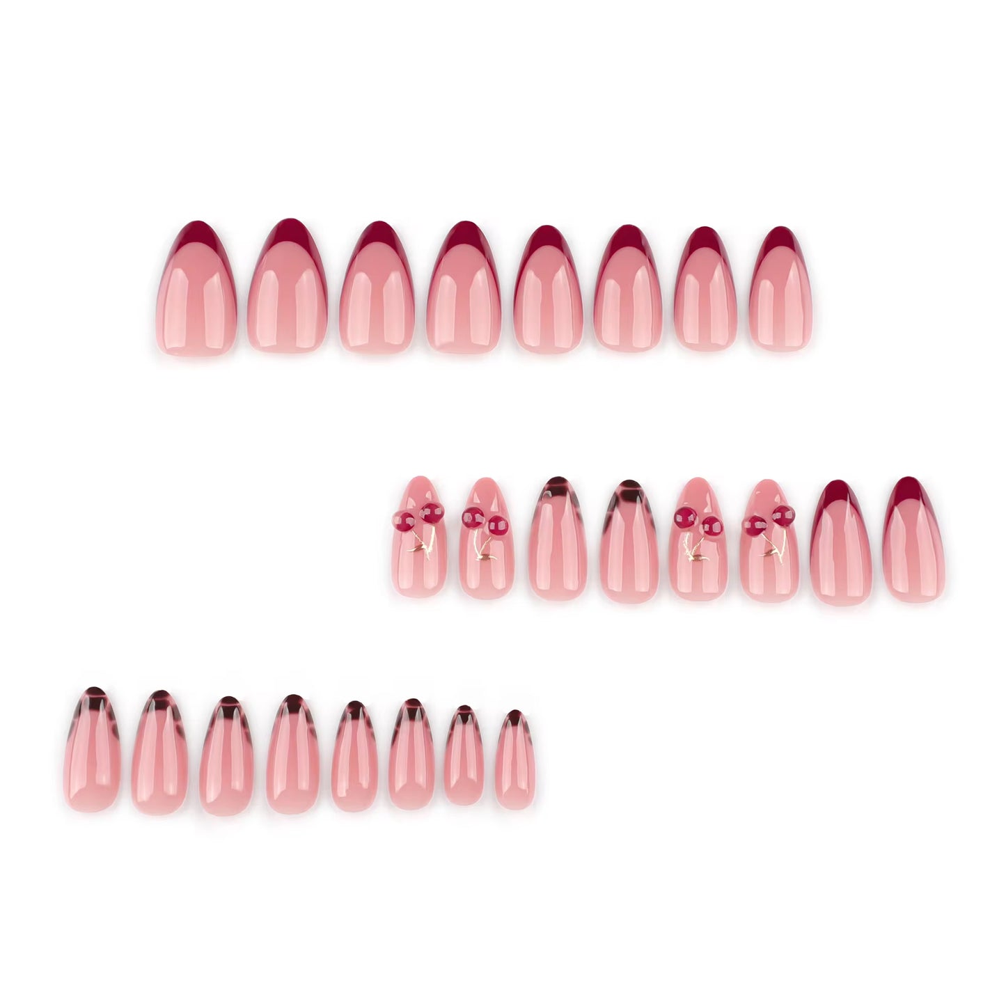 Cherry Amour - Coffret de 24 ongles