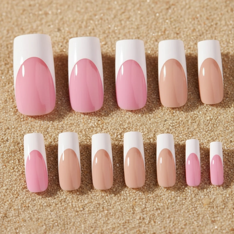 French Long Square Nails - 120 Nails Set - Secret Teddy