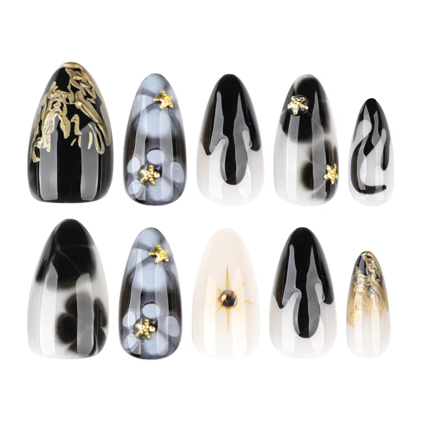 Golden Eclipse - Coffret de 24 ongles