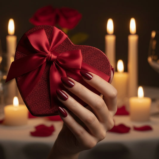 French Short Almond Nails - GD36 - Secret Teddy