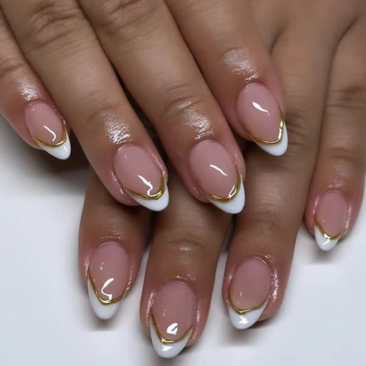 Opulent French - 24 Nails Set