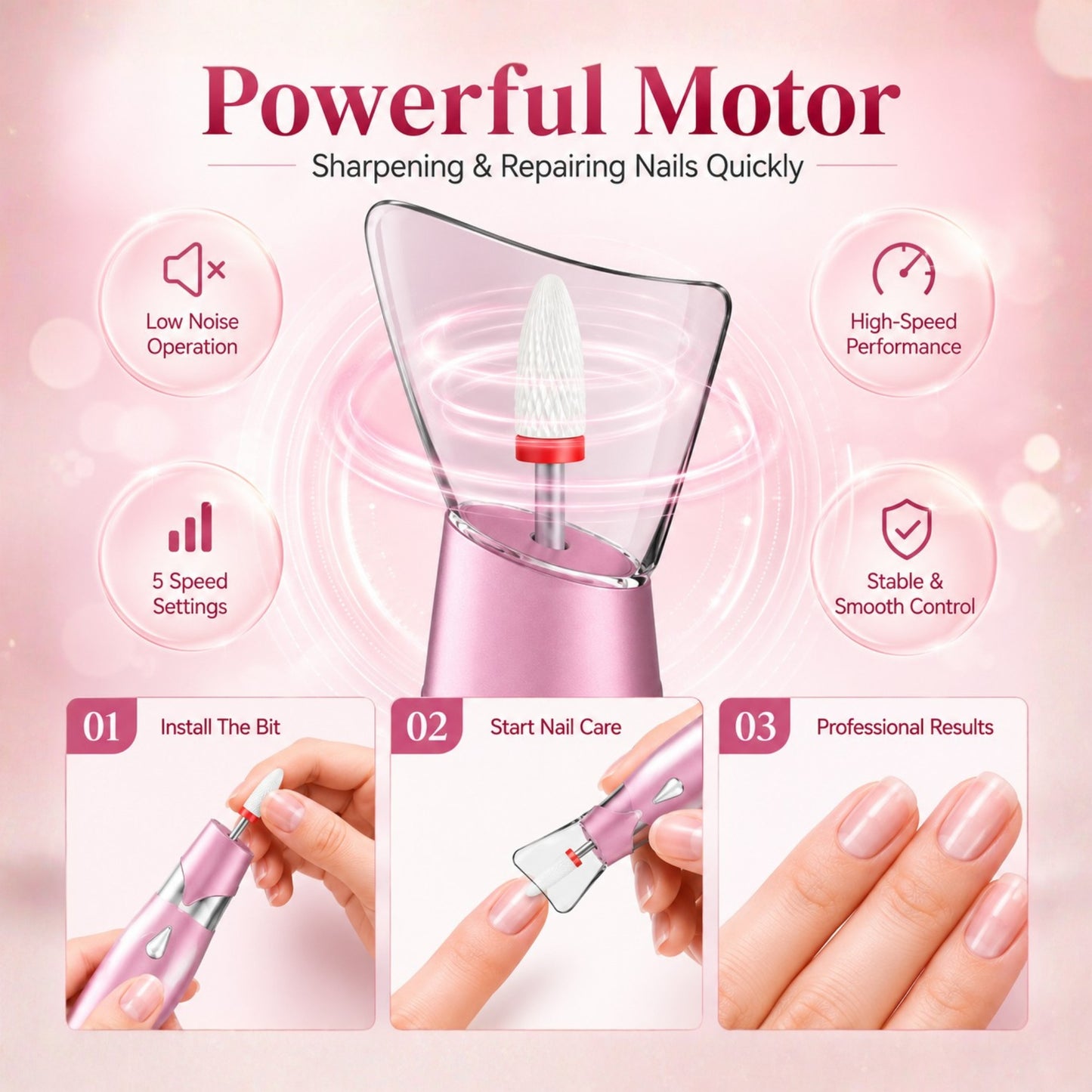 Precision Pro Nail Drill - Secret Teddy