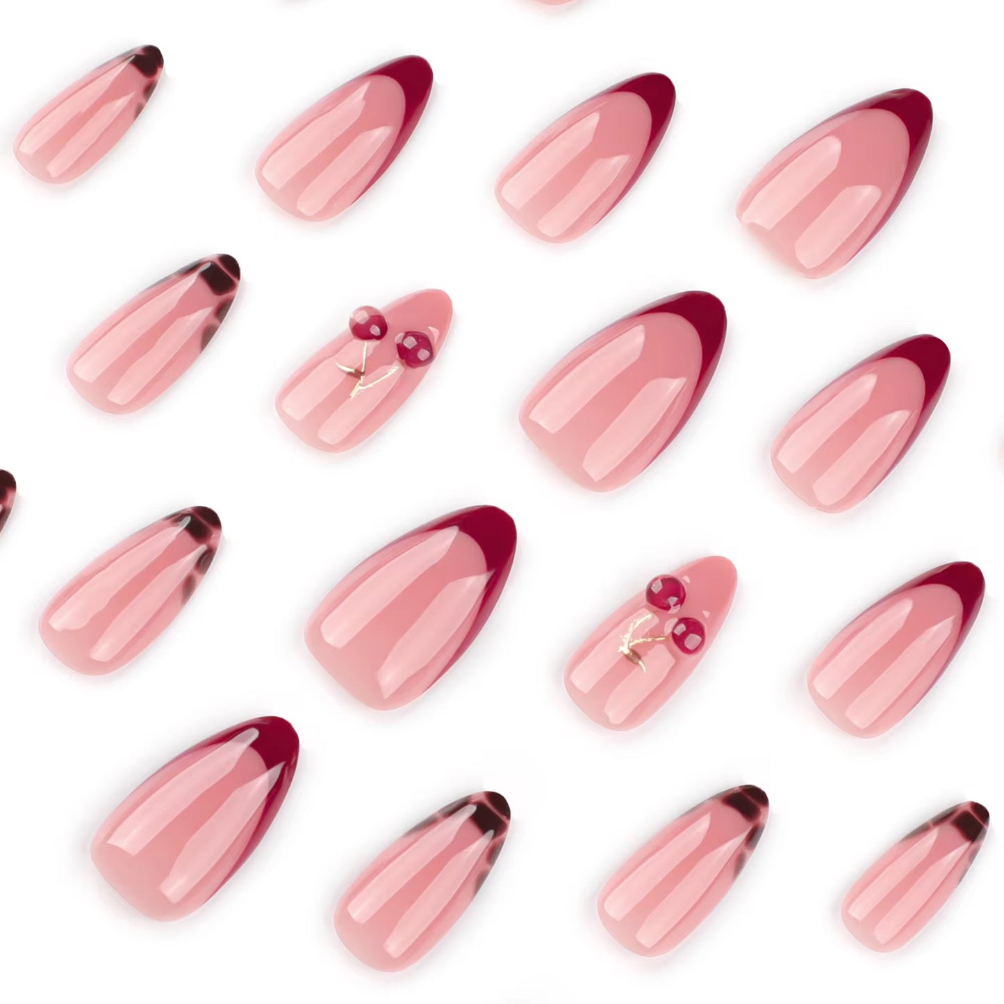 Cherry Amour - Coffret de 24 ongles