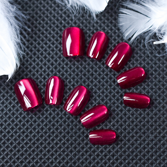 Rose Pink - Cat Eye Nails