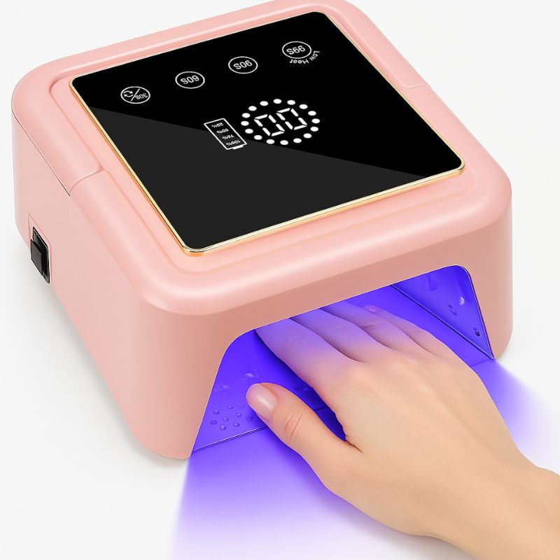 CureBeam Pro – 108W Cordless UV Nail Lamp for Opaque Nails, Gel Polish & Solid Gel Adhesive - Secret Teddy