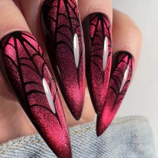 Red Cat Eye Spider Web