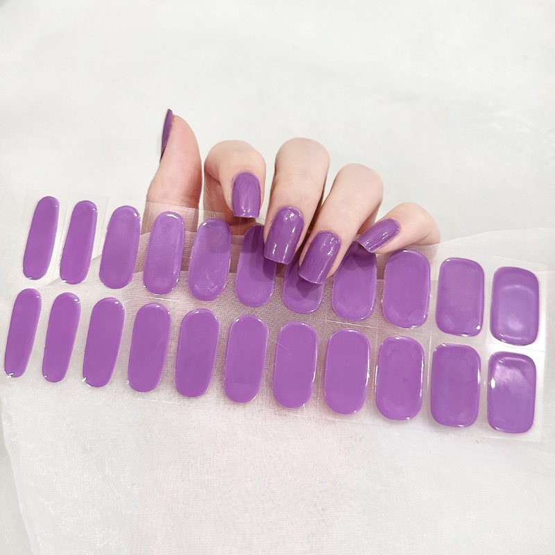 Purple Nail Gel Strips - Secret Teddy