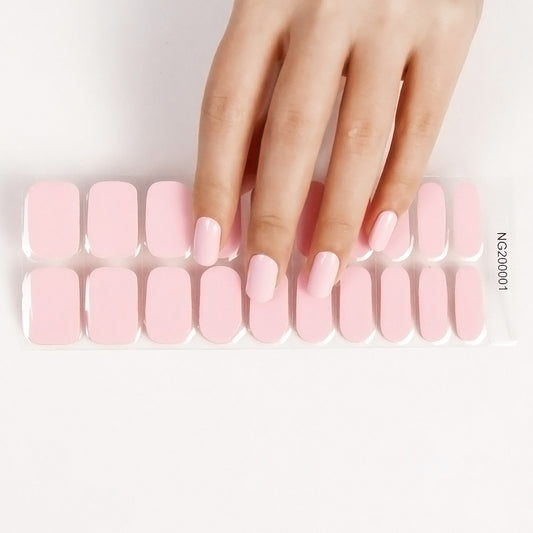 Pink Nail Gel Strips - Secret Teddy