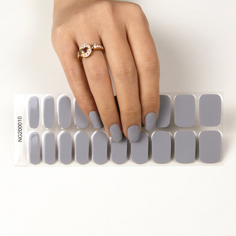 Spanish Grey Nail Gel Strips - Secret Teddy