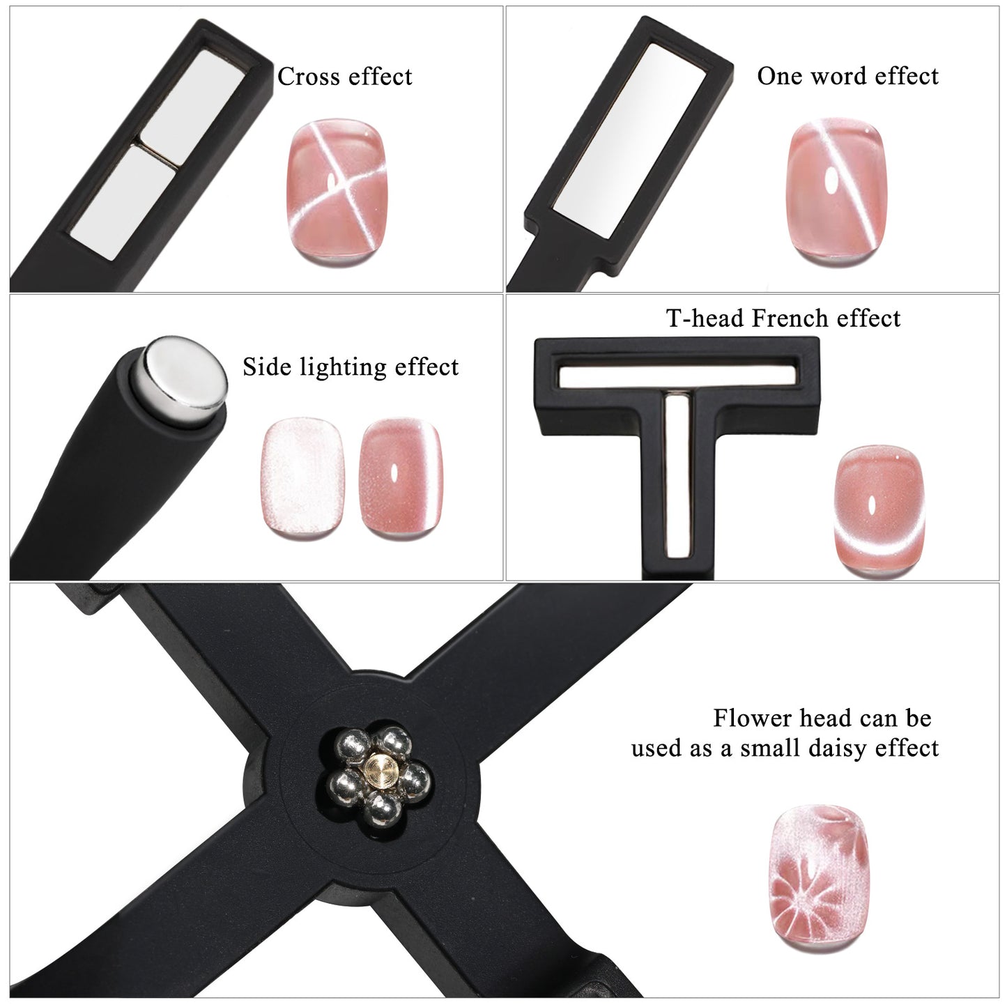 5-in-1 Cat Eye Nail Magnet - DIY Nail Tool - Secret Teddy