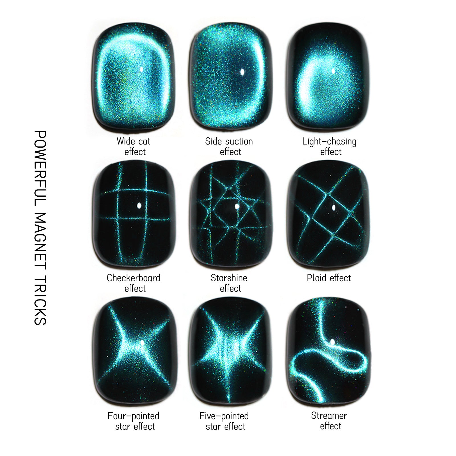 Chess Board Rubik's Cube Nail Magnet - DIY Nails Tool - Secret Teddy