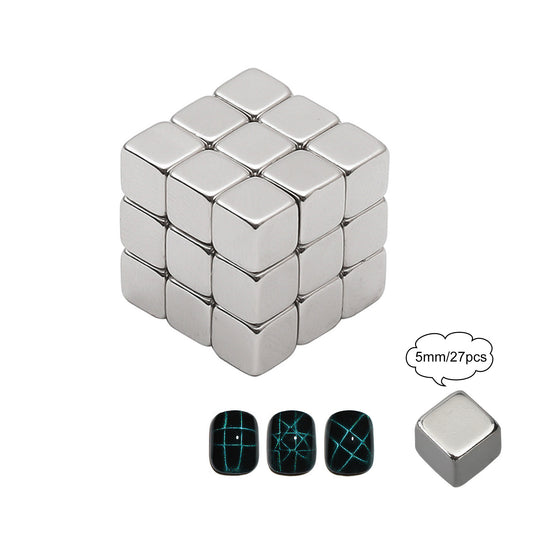 Chess Board Rubik's Cube Nail Magnet - DIY Nails Tool - Secret Teddy