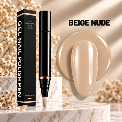 Gel Nail Polish Pen – Beige Nude – 005 - Secret Teddy