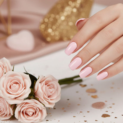 Pink Nail Gel Strips - Secret Teddy