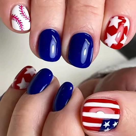 US Independence Day Nails - Secret Teddy