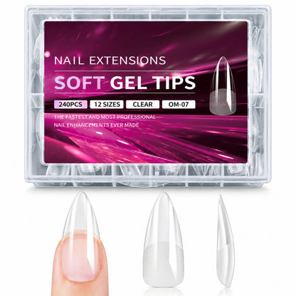 Clear Nail Extensions - 240 Nails Set - Secret Teddy