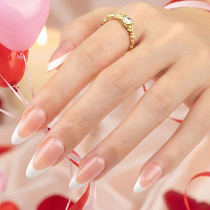 French Almond Nails – 30 Pieces for Salon-Quality Nails - Secret Teddy