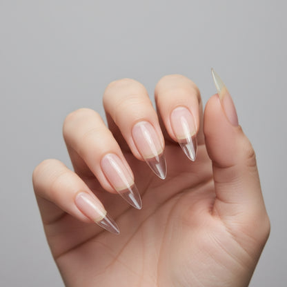 Clear Nail Extensions - 240 Nails Set - Stiletto - Secret Teddy
