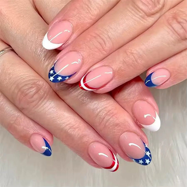 4th of July Nails - Secret Teddy