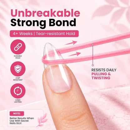 Clear Nail Extensions - 240 Nails Set - Secret Teddy