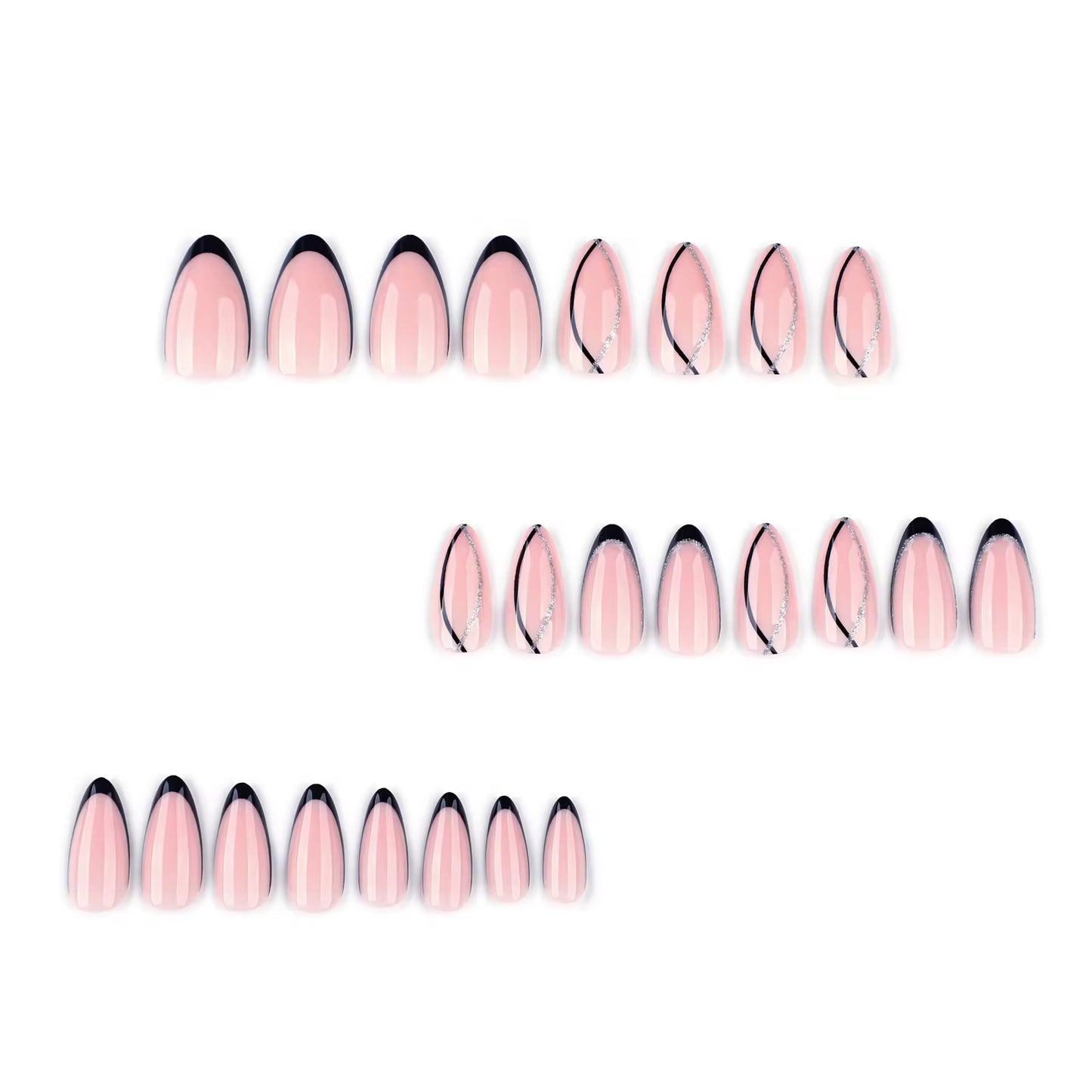 Élégance de minuit - Coffret 24 ongles