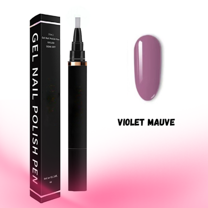 Gel Nail Polish Pen – Violet Mauve – 015