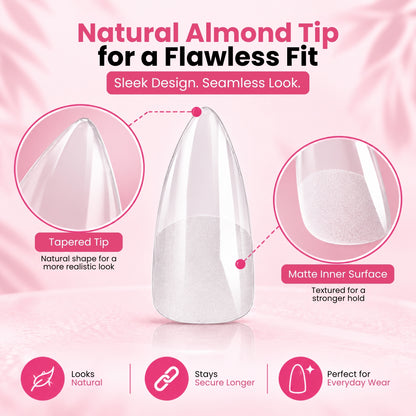 Clear Nail Extensions - 240 Nails Set - Secret Teddy