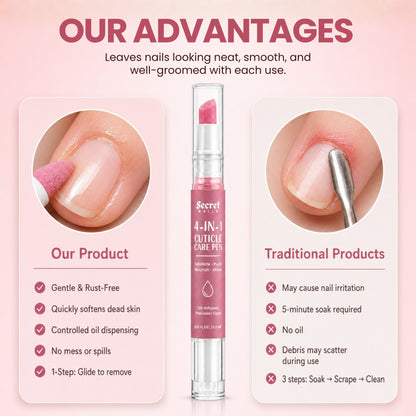 4-in-1 Cuticle Care Pen | Exfoliate • Nourish • Push • Shine
