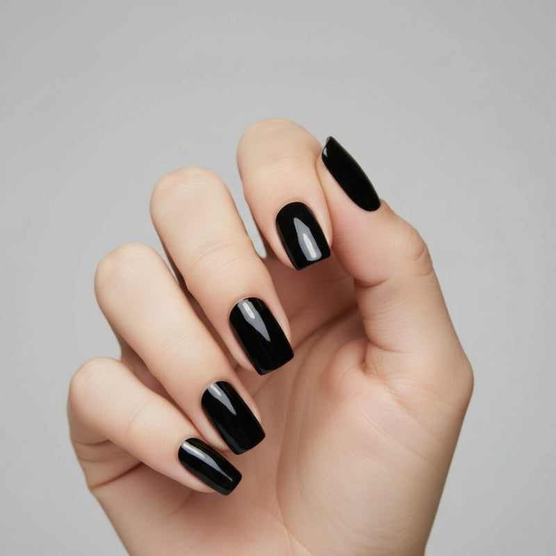 Black Nail Gel Strips - Secret Teddy