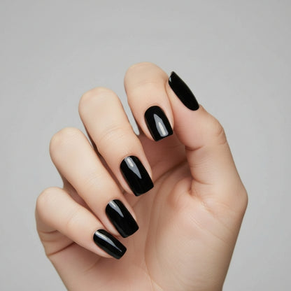 Black Nail Gel Strips - Secret Teddy