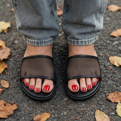 Classic Red Toe Nails Gel Strips - No UV Lamp Needed - Secret Teddy