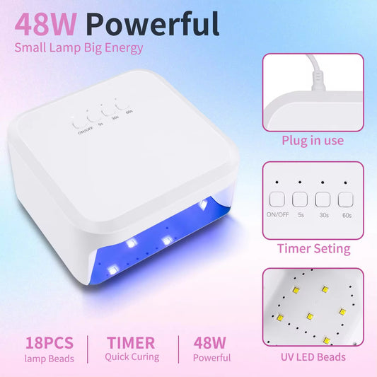 Lumi48 – 48W Smart UV/LED Nail Lamp
