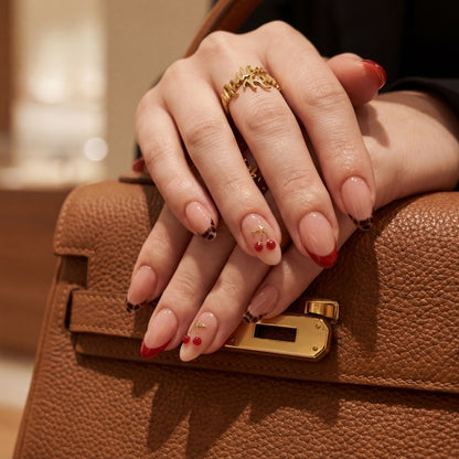 Cherry Amour - 24 Nails Set - Secret Teddy