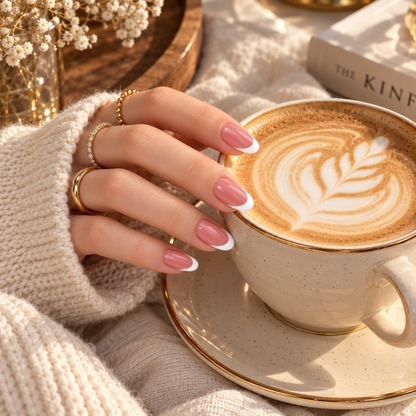 Short Square French Nails - GD25 - Secret Teddy