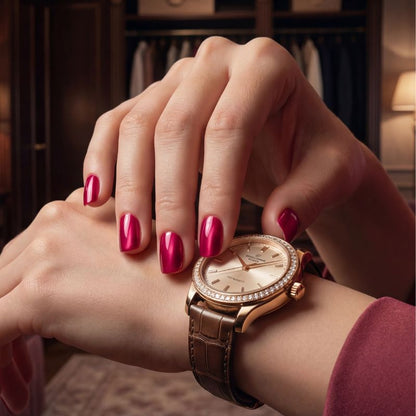 Rose Pink - Cat Eye Nails - Secret Teddy