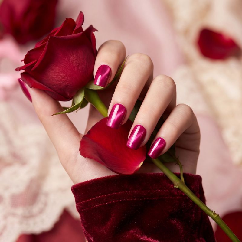Rose Pink - Cat Eye Nails - Secret Teddy