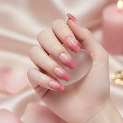 Pink Ombre-Gel Nail Stickers — No UV Lamp Needed - Secret Teddy
