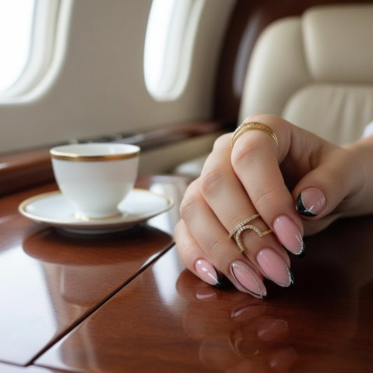 Midnight Elegance - 24 Nails Set - Secret Teddy