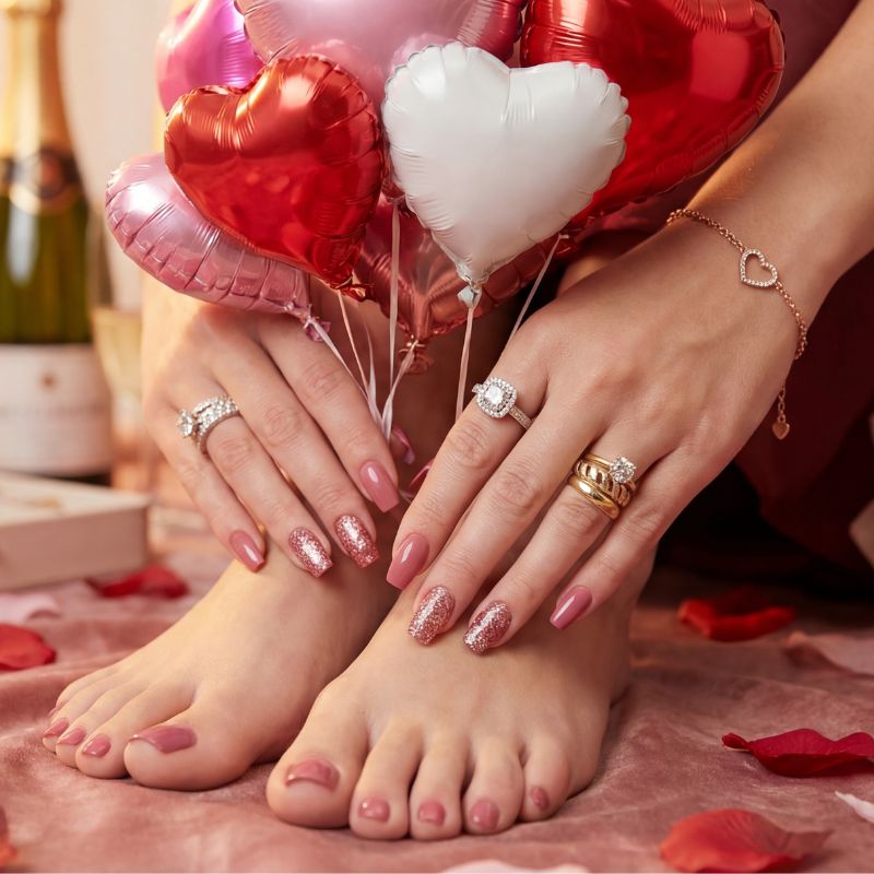 Sparkling Petal - Hand & Toenails Set - Secret Teddy
