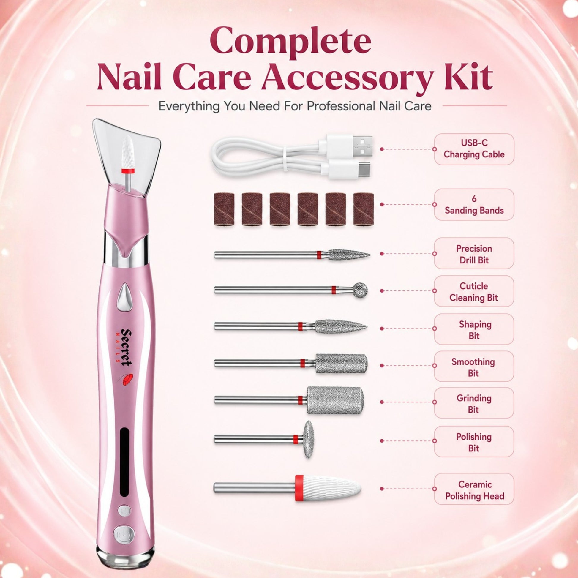 Precision Pro Nail Drill - Secret Teddy