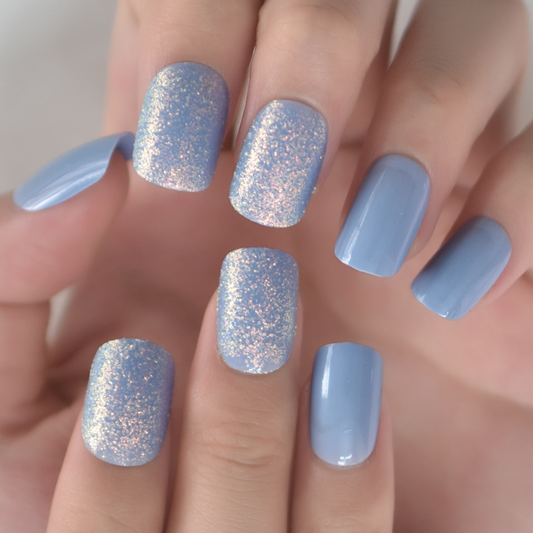 Paillettes bleues