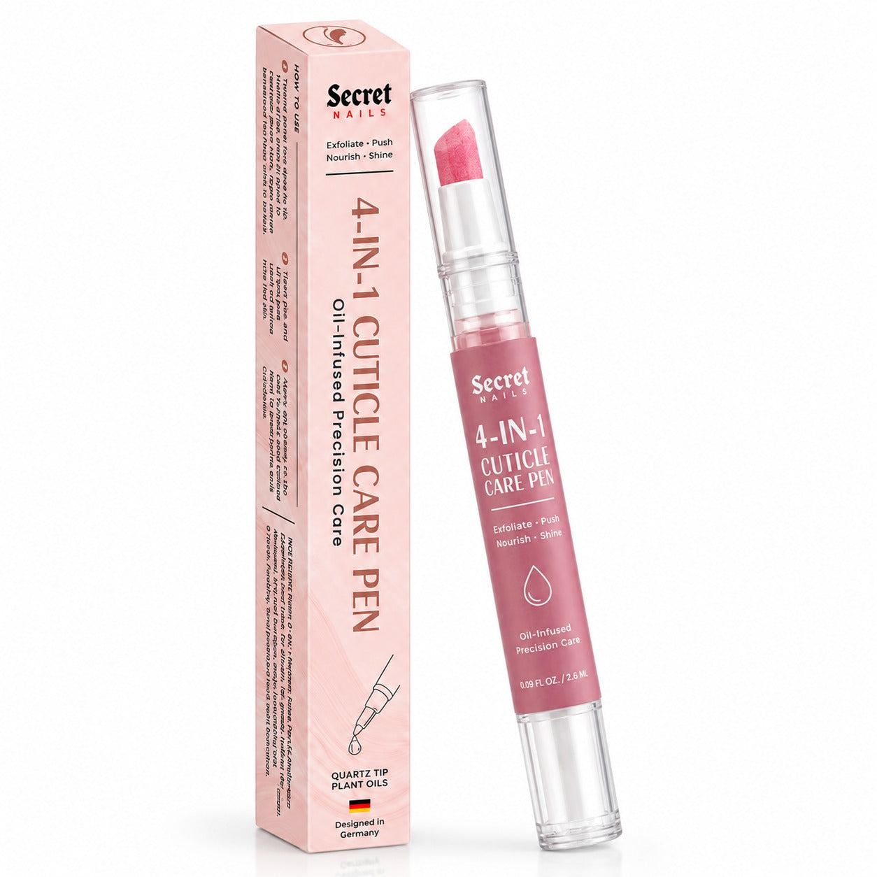 4-in-1 Cuticle Care Pen | Exfoliate • Nourish • Push • Shine
