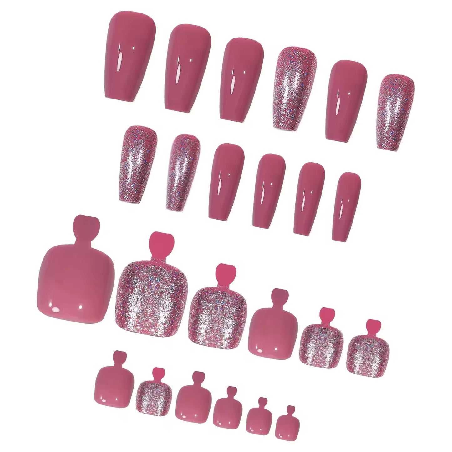 Sparkling Petal – Hand- und Fußnägel-Set
