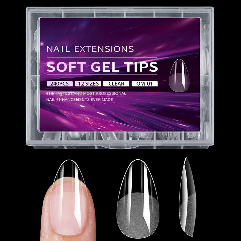 Clear Nail Extensions - 240 Nails Set