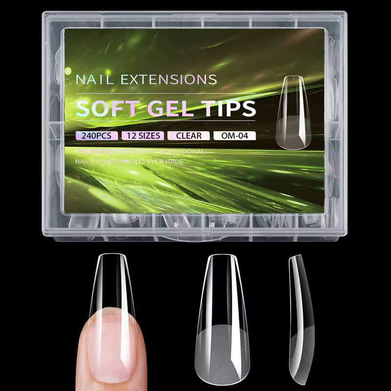 Clear Nail Extensions - 240 Nails Set