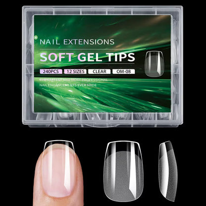 Clear Nail Extensions - 240 Nails Set