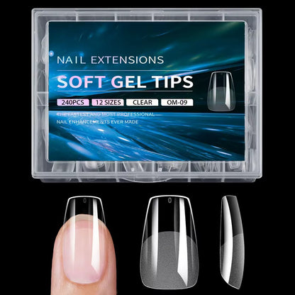 Clear Nail Extensions - 240 Nails Set
