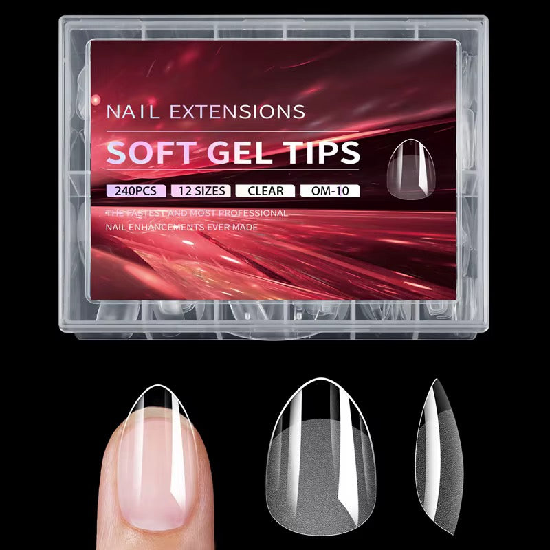 Clear Nail Extensions - 240 Nails Set