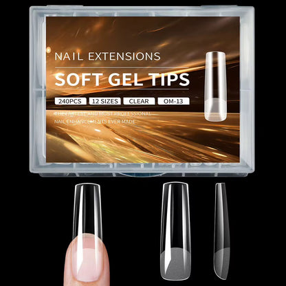 Clear Nail Extensions - 240 Nails Set